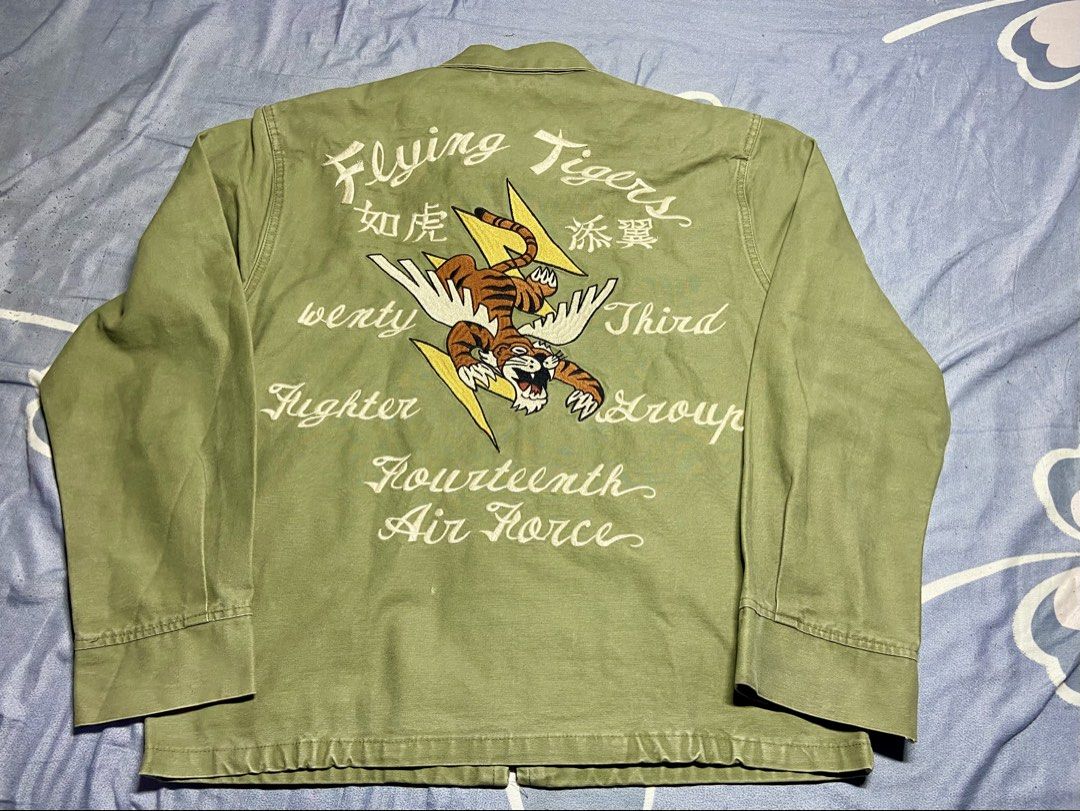 USAAF 14th Air Force Flying Tigers (Category: Coats, Jackets and Outerwear) located in Cabuyao City. Submitted by chukz_x (Listing ID 1445041432, Image 2). Description: Size Small 20 width 24 length Good condition .