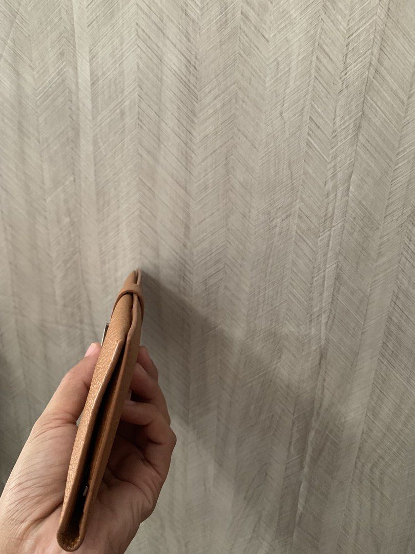 Vintage hermes bearn wallet (Category: Luxury Bags & Wallets) located in Antipolo. Submitted by madluxjapan (Listing ID 1445041916, Image 3). Description: Materials: chevre leather Color: orange (gold) Hardware: silver Card slot: 5 Open pocket :4 Coin purse: 1.