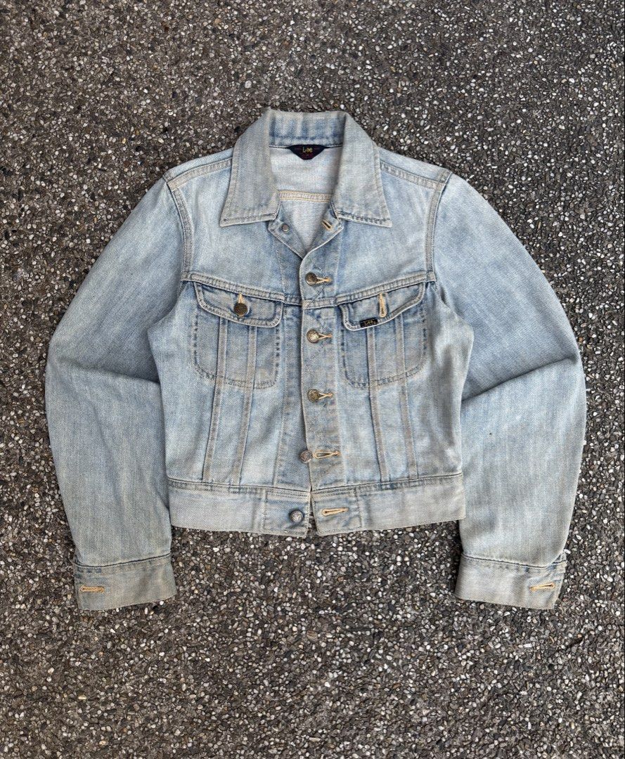 Vintage Lee 101J Repro Denim Trucker (Category: Coats, Jackets and Outerwear) located in Quezon City. Submitted by though.bare (Listing ID 1444952937, Image 1). Description: Fits on S-M for Women In worn-out condition, refer to photos. Width : 18" Length : 20" Sleeve : 23.5" Shoulder : 15" No-when worns. Listings not marked sold/reserved are available. These are preloved/used items, manage expectations. Visit my profile for more!.