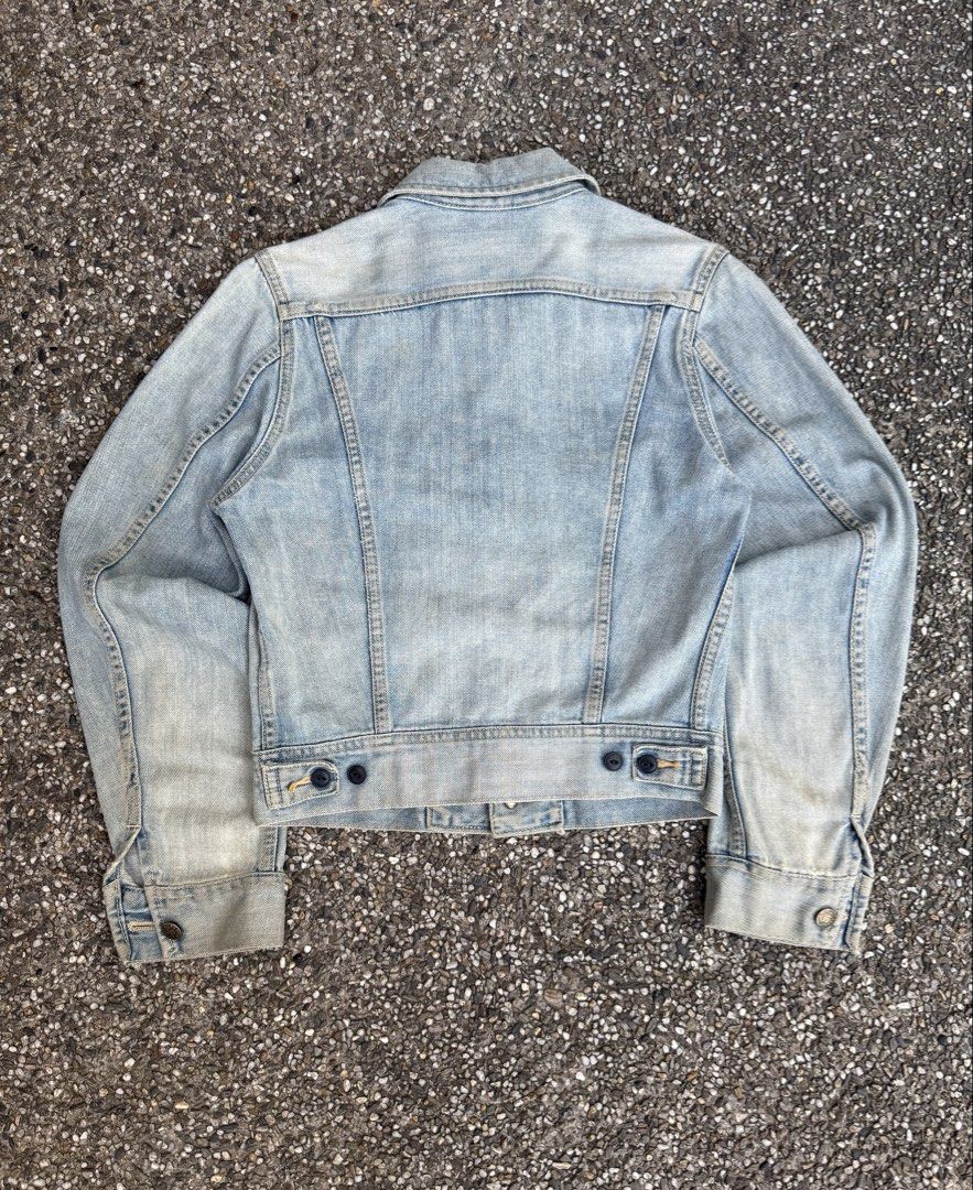 Vintage Lee 101J Repro Denim Trucker (Category: Coats, Jackets and Outerwear) located in Quezon City. Submitted by though.bare (Listing ID 1444952937, Image 2). Description: Fits on S-M for Women In worn-out condition, refer to photos. Width : 18" Length : 20" Sleeve : 23.5" Shoulder : 15" No-when worns. Listings not marked sold/reserved are available. These are preloved/used items, manage expectations. Visit my profile for more!.