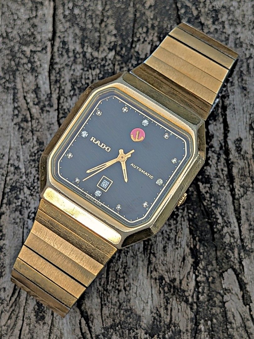 Vintage Rado Gold Tone Mechanical Automatic Swiss Made (Self-Winding Movement) (Category: Men's Watches) located in Cebu City. Submitted by WangChoi (Listing ID 1436579708, Image 1). Description: Due to it's age it might have a few signs of wear, like light scratches or tarnishing. In good working condition already serviced. The watch is in Cebu City. Can ship via LBC or J&T nationwide! Negotiable for serious buyer. DM me for more info! #RP.