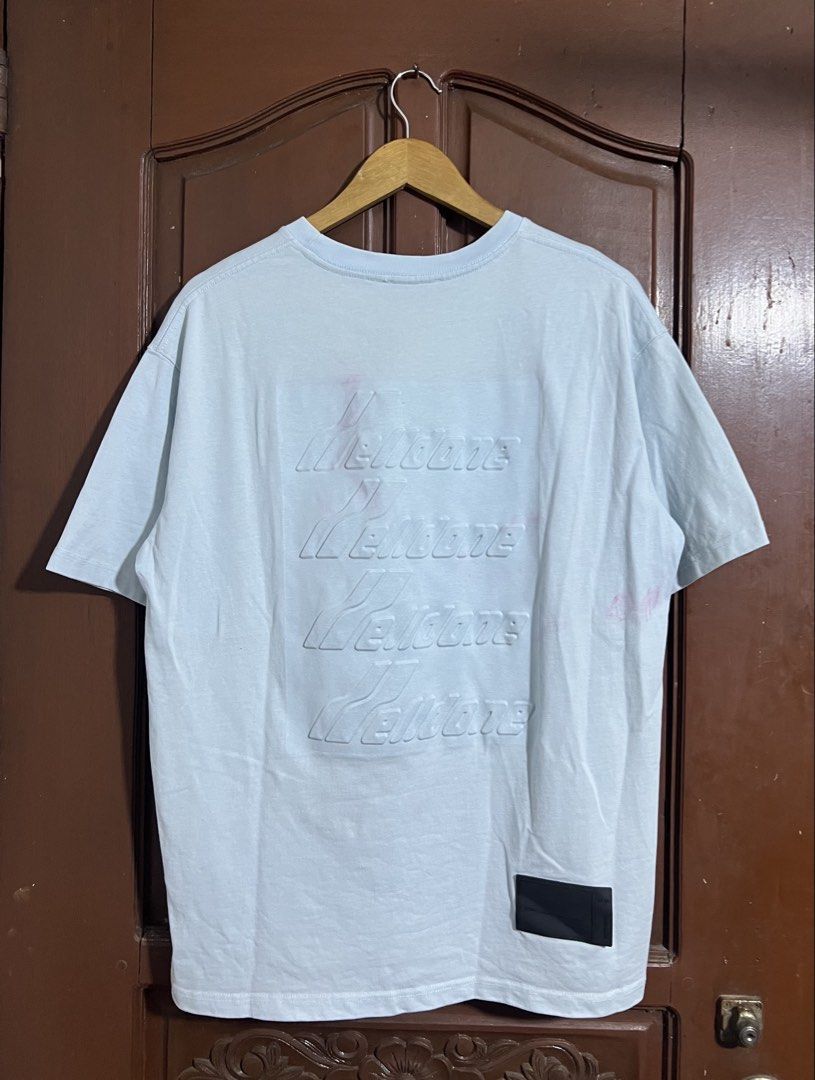 Welldone Sky Blue Embosed Design Shirt (Category: Tshirts & Polo Shirts ) located in Manila. Submitted by thriftpoint99 (Listing ID 1444933626, Image 2). Description: 23x28 Issue pink stain Excellent condition.