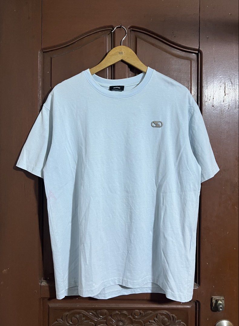 Welldone Sky Blue Embosed Design Shirt (Category: Tshirts & Polo Shirts ) located in Manila. Submitted by thriftpoint99 (Listing ID 1444933626, Image 1). Description: 23x28 Issue pink stain Excellent condition.