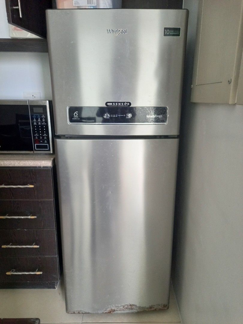 Whirlpool Stainless Steel Refrigerator (Category: Refrigerators and Freezers) located in Paranaque City. Submitted by janmar02 (Listing ID 1444942859, Image 1). Description: - Whirlpool Top Freezer Refrigerator - Sleek Stainless Steel Finish - Ample Storage Space for Groceries - Fully Functional and Works Well - Minor Scuffs from Normal Use - Ready for a New Home.