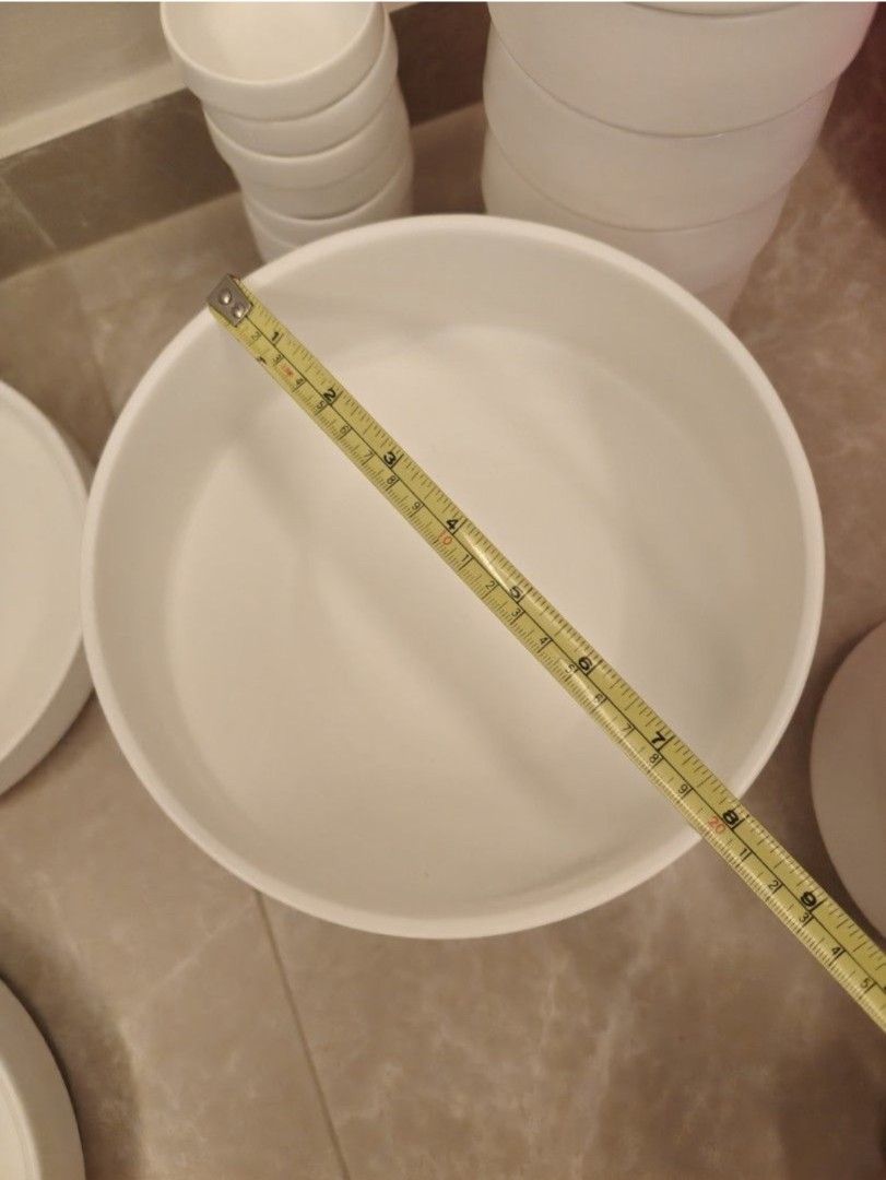 White Ceramic Dinnerware - Plates, Bowls, Oval Platter502121853186877444