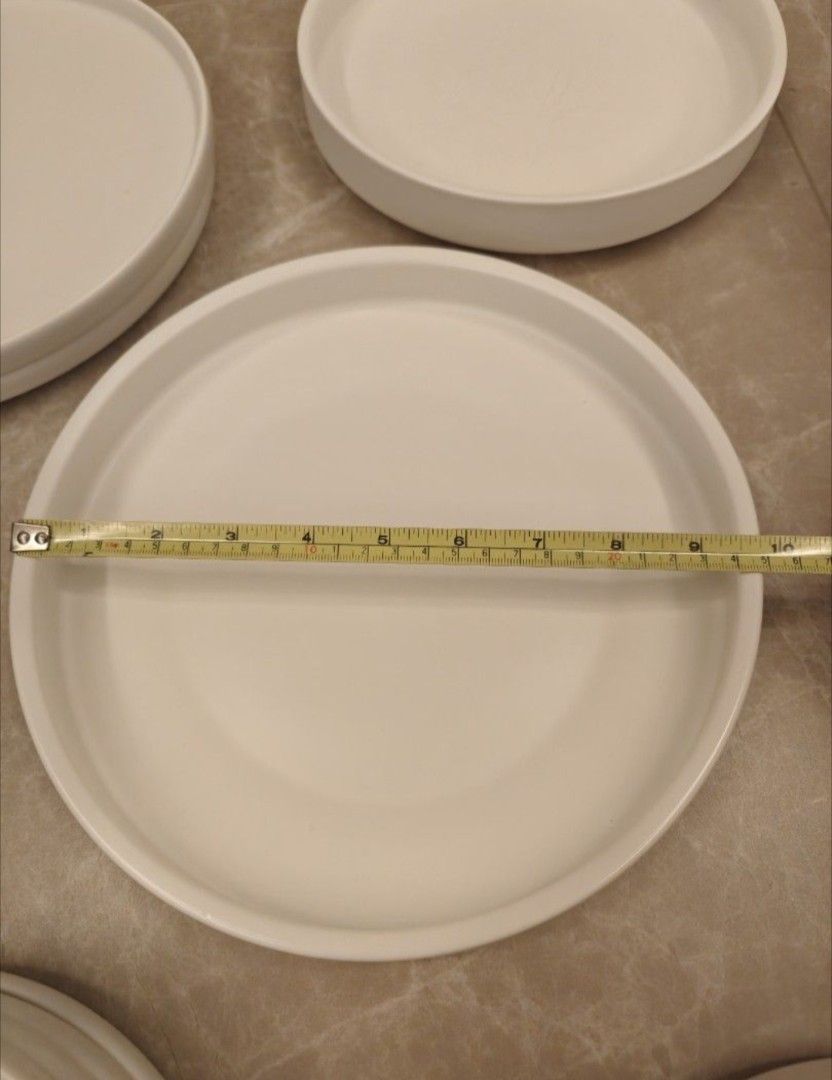 White Ceramic Dinnerware - Plates, Bowls, Oval Platter502121853186877446