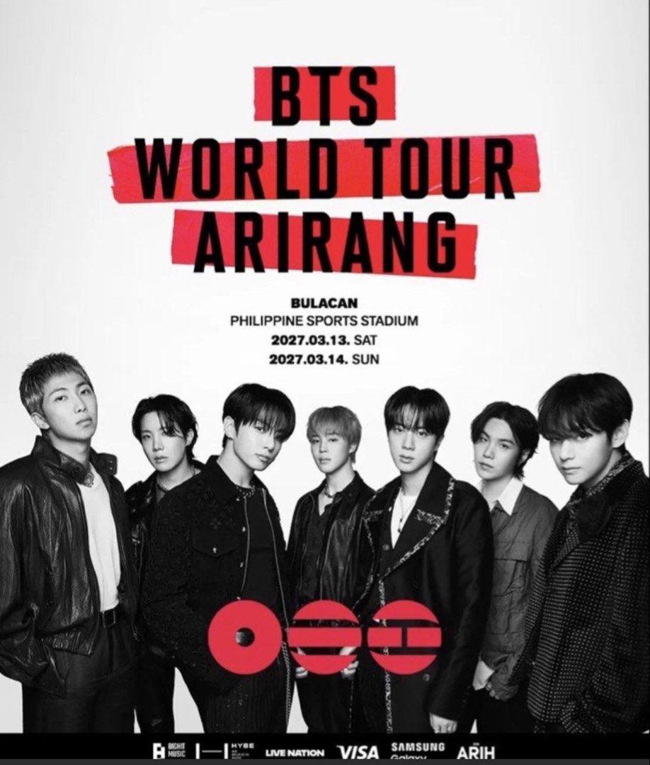 WTB / LF BTS ARIRANG BLEACHERS 1 or 2 (Category: Events Tickets) located in Iloilo. Submitted by bts_jangmi12 (Listing ID 1445041433, Image 1). Description: - Looking for (1) bleachers ticket for day 1 (march 13) or day 3 (march 16) please - preferably an extra or companion ticket sana 🥹 - can pay above srp if needed (not OA price lang pls) - must be a trusted seller and can send proofs - will pay full only upon meet up at stadium .