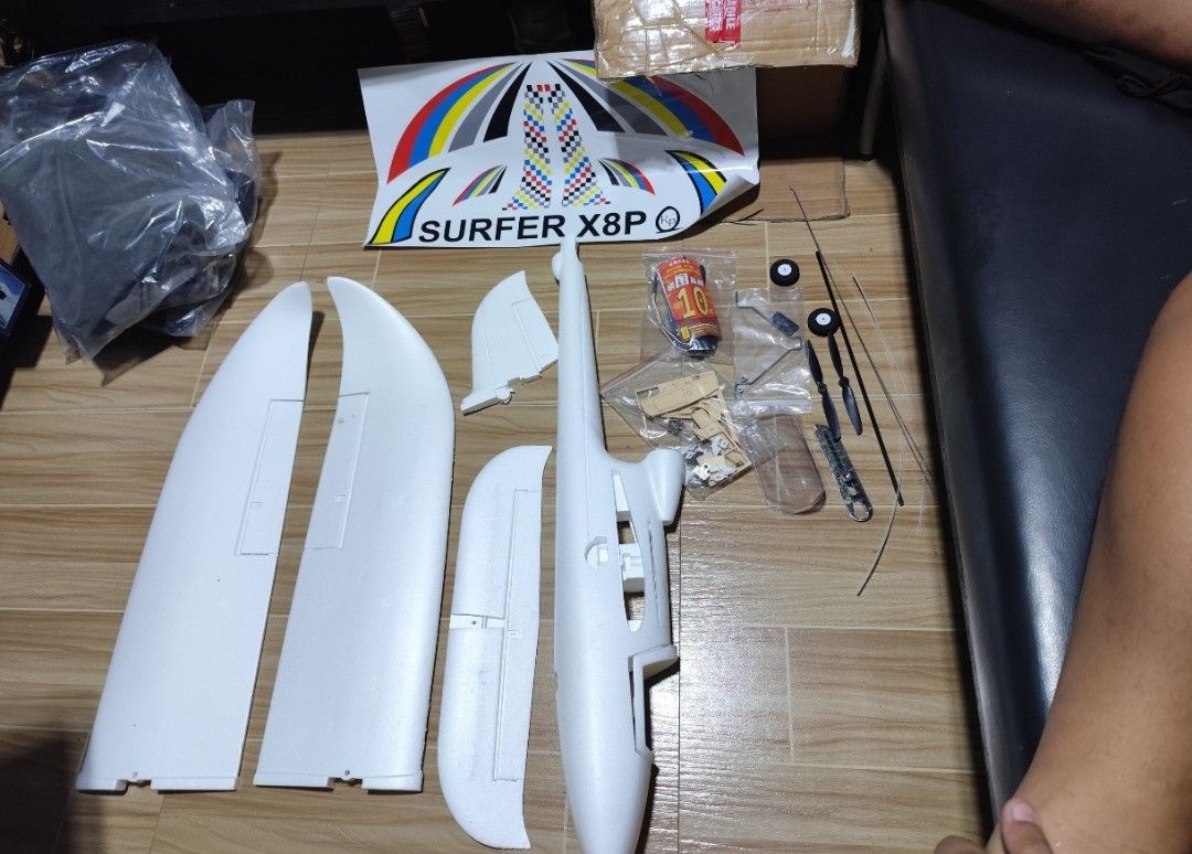 X-UAV Sky Surfer X8 RC airplane (Kit Only) (Category: Remote Control Toys) located in Bulacan. Submitted by makdelacru19738 (Listing ID 1444968993, Image 2). Description: Brandnew X-UAV Sky Surfer X8 RC airplane (Kit Only) No Remote,Electronics included Price - 1500 only Nearby Area (ung kaya ipalalamove para Sameday makuha nio na) *(No COD)Payment (Gcash or Bank Transfer) Pag Nandto na Rider nio (Video Call Para Sure) Location: Marilao Poblacion