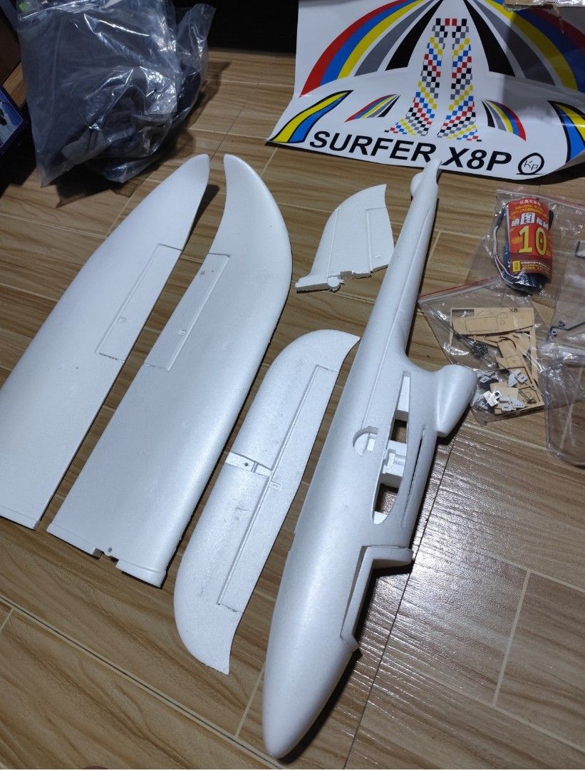 X-UAV Sky Surfer X8 RC airplane (Kit Only) (Category: Remote Control Toys) located in Bulacan. Submitted by makdelacru19738 (Listing ID 1444968993, Image 3). Description: Brandnew X-UAV Sky Surfer X8 RC airplane (Kit Only) No Remote,Electronics included Price - 1500 only Nearby Area (ung kaya ipalalamove para Sameday makuha nio na) *(No COD)Payment (Gcash or Bank Transfer) Pag Nandto na Rider nio (Video Call Para Sure) Location: Marilao Poblacion