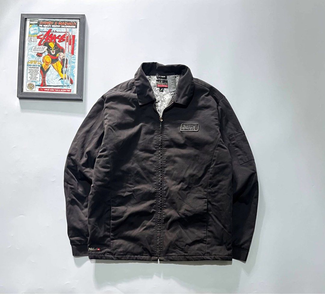 Y2K Quicksilver Harrington Jacket (Category: Coats, Jackets and Outerwear) located in Manila. Submitted by cheatcode888 (Listing ID 1444910918, Image 1). Description: Measurements: • Width 24” | Length 29” • Size: Large on tag | Fits to XL Color Rate: 9/10 Condition: Excellent Issue: Good Fade.