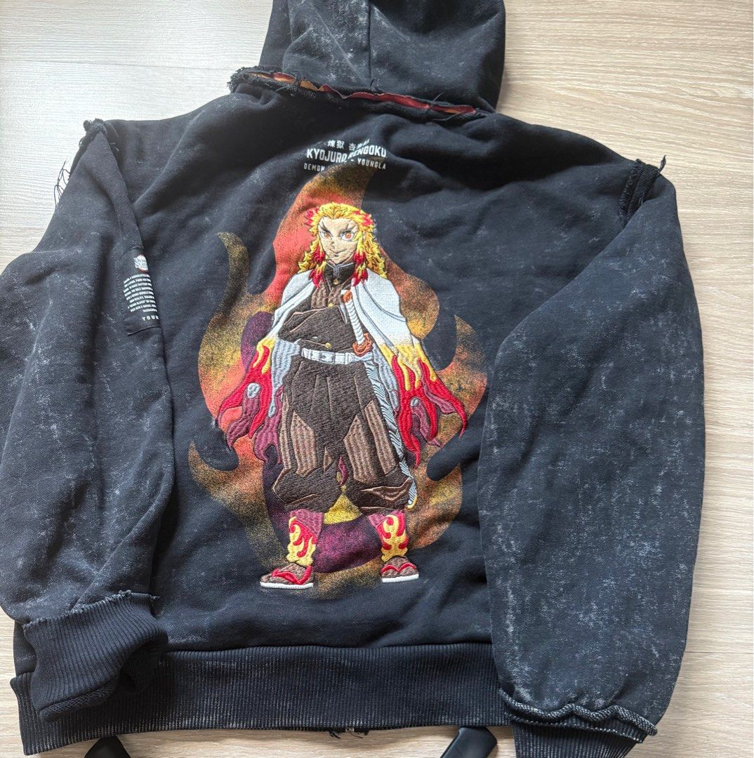 Youngla Demon Slayer Rengoku jacket (Category: Coats, Jackets and Outerwear) located in Makati City. Submitted by rbdsar (Listing ID 1445042439, Image 1). Description: Youngla Demon Skayer Rengoku Fitted only Size S can fit,medium to large Meetup: SM Makati/Glorietta/Greenbelt Shipping: pickup location along chino roces, shipping fee by buyer.