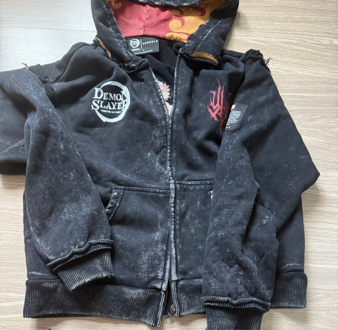 Youngla Demon Slayer Rengoku jacket (Category: Coats, Jackets and Outerwear) located in Makati City. Submitted by rbdsar (Listing ID 1445042439, Image 2). Description: Youngla Demon Skayer Rengoku Fitted only Size S can fit,medium to large Meetup: SM Makati/Glorietta/Greenbelt Shipping: pickup location along chino roces, shipping fee by buyer.