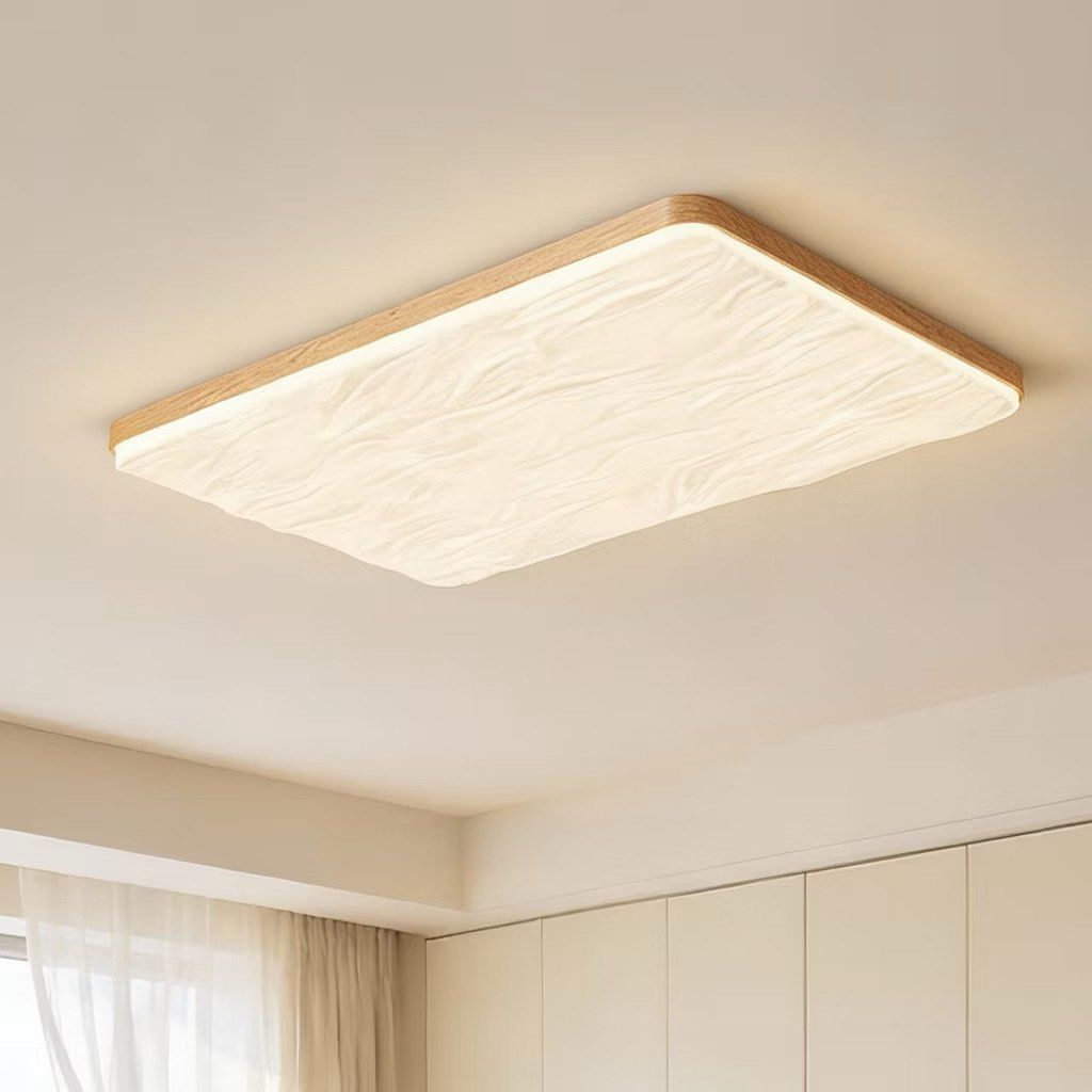 160w LED Smart Ceiling Light (Category: Lighting) located in Kuala Lumpur. Submitted by manleong20 (Listing ID 1445064708, Image 2). Description: - 160W Smart LED Ceiling Light - Elegant design with wooden frame and textured wave diffuser - Remote controller included for adjustable brightness and color temperature - Dimensions: 110cm x 70cm x 7.5cm - Brand new, unused unit - Available 2 unit, cheaper if take both.