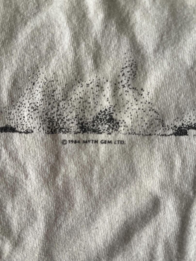 1984 Led Zeppelin Promo by Myth Gem Ltd. (Category: Tshirts & Polo Shirts ) located in Manila. Submitted by thrift.psd (Listing ID 1445170486, Image 3). Description: 1984 Led Zeppelin Promo by Myth Gem Ltd. Cut tag Some distressing (repaired slice, yellow stain, small slice) No size on tag Length: 28in Width: 22in.