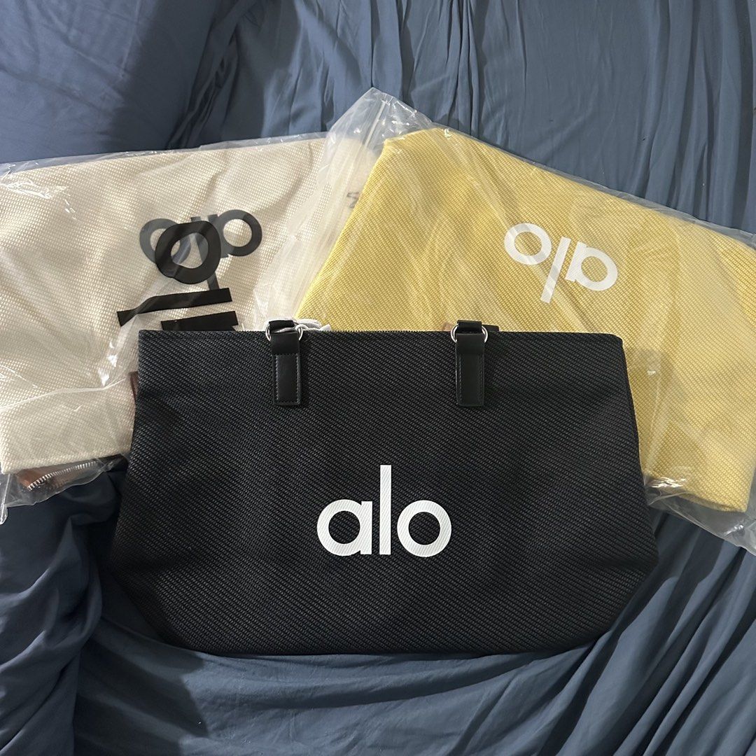 Alo Medium Shoulder Bag (Category: Shoulder Bags) located in Davao. Submitted by aki312.0704 (Listing ID 1445179165, Image 1). Description: BNew: Black, Beige, and Yellow still available Multiple zippers and compartments 17in x 11in Location: Davao DM for questions.