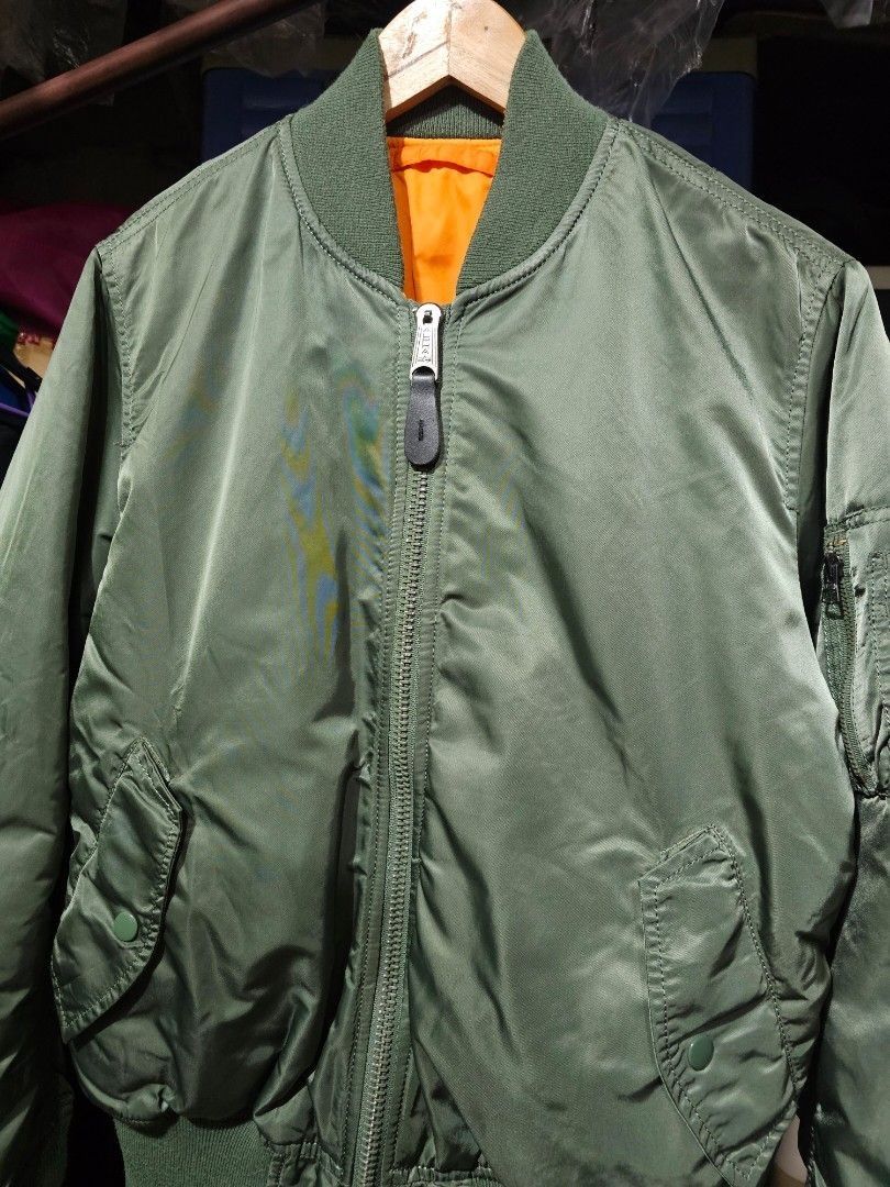 Alpha Industries MA-1 Flight Bomber Jacket Sage Green (Category: Coats, Jackets and Outerwear) located in Las Pinas. Submitted by noblethreads (Listing ID 1445169930, Image 2). Description: Alpha Industries MA-1 Flight Bomber Jacket Sage Green Size: Small on tag Dimensions: 23W x 26L 2,480+sf.