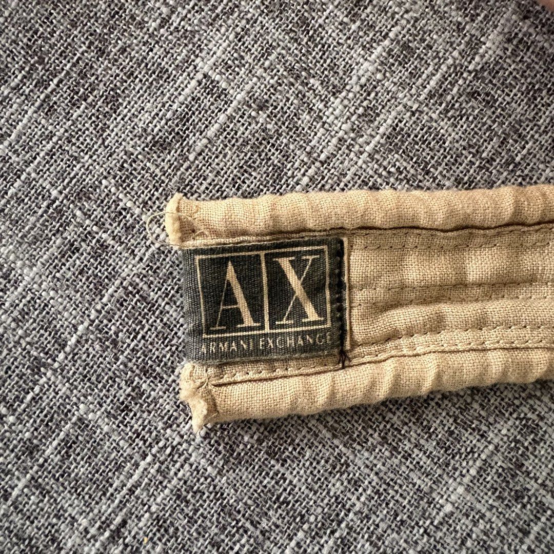 Armani Exchange AX Fabric Belt (Category: Belts) located in Manila. Submitted by alextoot (Listing ID 1445080968, Image 2). Description: Some change in color due to aging RFS: Moving sale! 📦 🧾 Payment: GCash, Maya Delivery (shouldered by buyer): J&T, Grab, Lalamove Location: Metro Manila Reminders: ✅ Pay as you order ✅ Please manage your expectations since these are preowned items ✅ Carefully check the photos before buying the item ✅ No return,