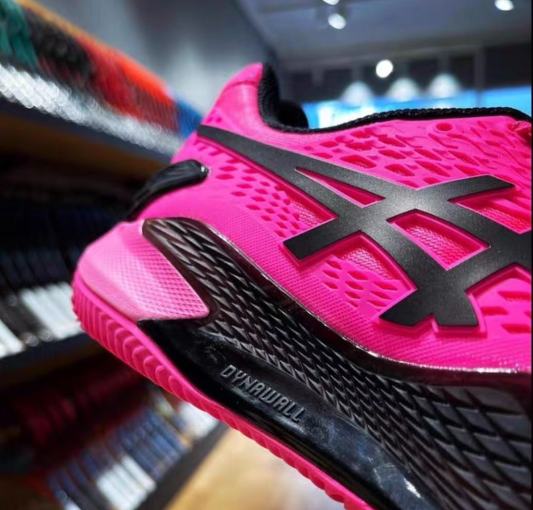 Asics Gel-Resolution 9 Clay Wear-resistant tennis shoes pink and black (Category: Sneakers) located in Singapore. Submitted by felicity_ (Listing ID 1445123506, Image 3). Description: 🔷 All sizes available for men and women 🔷 Real product photos provided, what you see is what you get 🔷Buy 2 pairs and enjoy a discount 🔷 24/7 online support, feel free to ask any questions 🔷 More styles available, please message us.