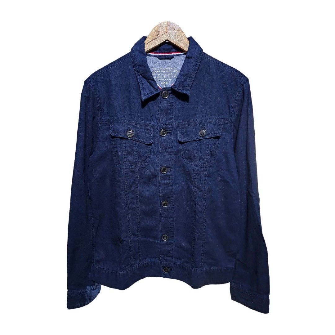 Asnas Blue Soft Denim Jacket (Category: Coats, Jackets and Outerwear) located in Las Pinas. Submitted by noblethreads (Listing ID 1445178317, Image 1). Description: Asnas Blue Soft Denim Jacket Size: Small to Medium Dimensions: 20x25 250+sf.