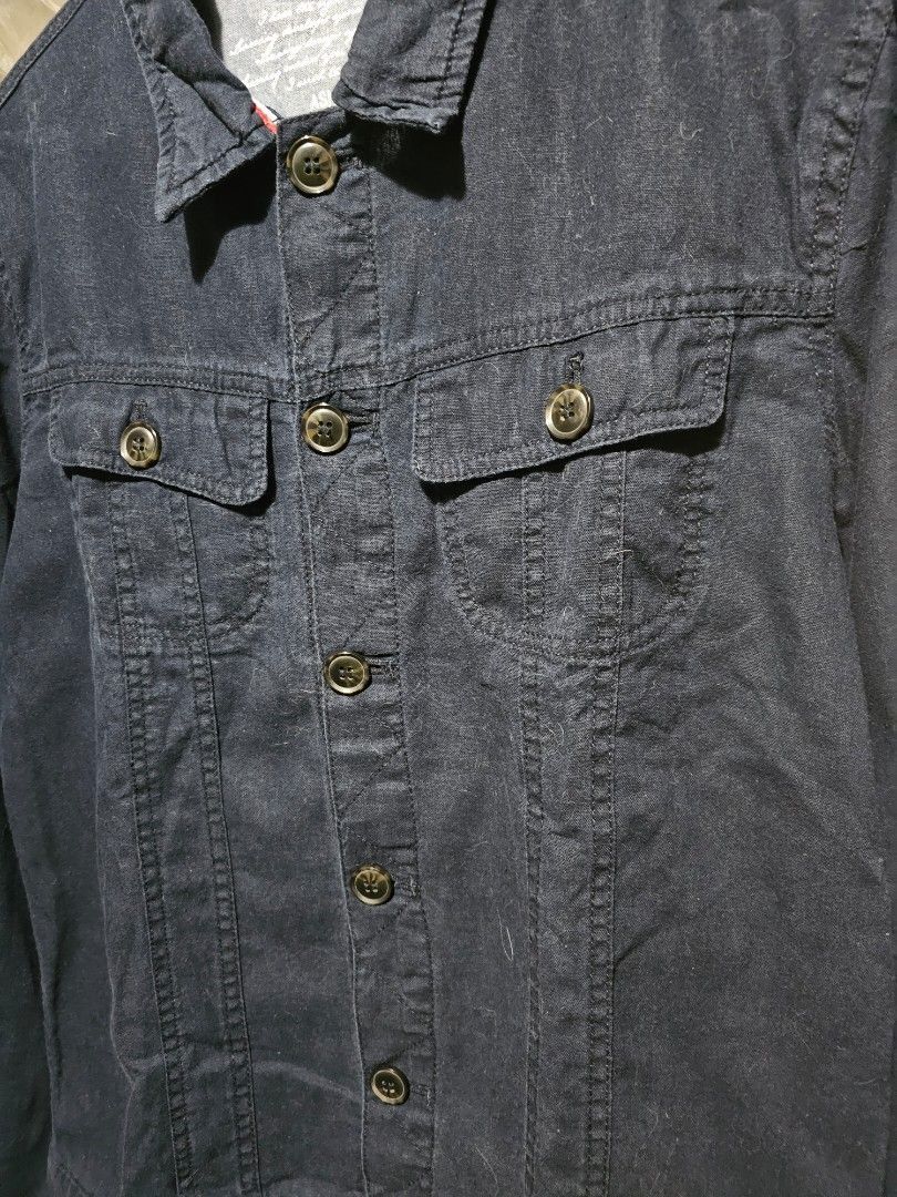 Asnas Blue Soft Denim Jacket (Category: Coats, Jackets and Outerwear) located in Las Pinas. Submitted by noblethreads (Listing ID 1445178317, Image 3). Description: Asnas Blue Soft Denim Jacket Size: Small to Medium Dimensions: 20x25 250+sf.