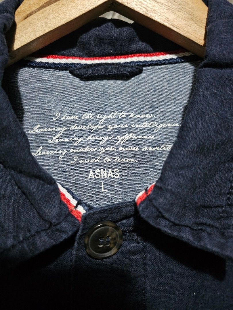 Asnas Blue Soft Denim Jacket (Category: Coats, Jackets and Outerwear) located in Las Pinas. Submitted by noblethreads (Listing ID 1445178317, Image 2). Description: Asnas Blue Soft Denim Jacket Size: Small to Medium Dimensions: 20x25 250+sf.