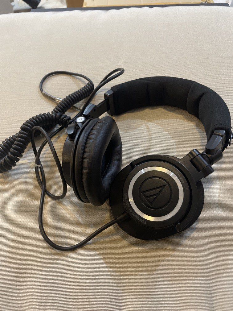 Audio-Technica ATH-M50x professional monitor headphones, Audio ...