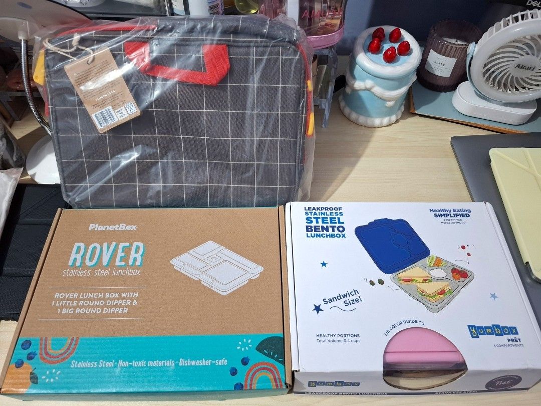 Authentic Planetbox Bento 5-Compartment 2-Dippers 1-Carrier Bag (Category: Food Organization & Storage) located in Quezon City. Submitted by ana-chan (Listing ID 1445185561, Image 2). Description: The Rover Lunch box set is made for the way kids actually eat—a little bit of this, a little bit of that. Some healthy bites, a few favorites snacks, and maybe a surprise treat or something new to try. It’s designed to keep up with busy kids while makin