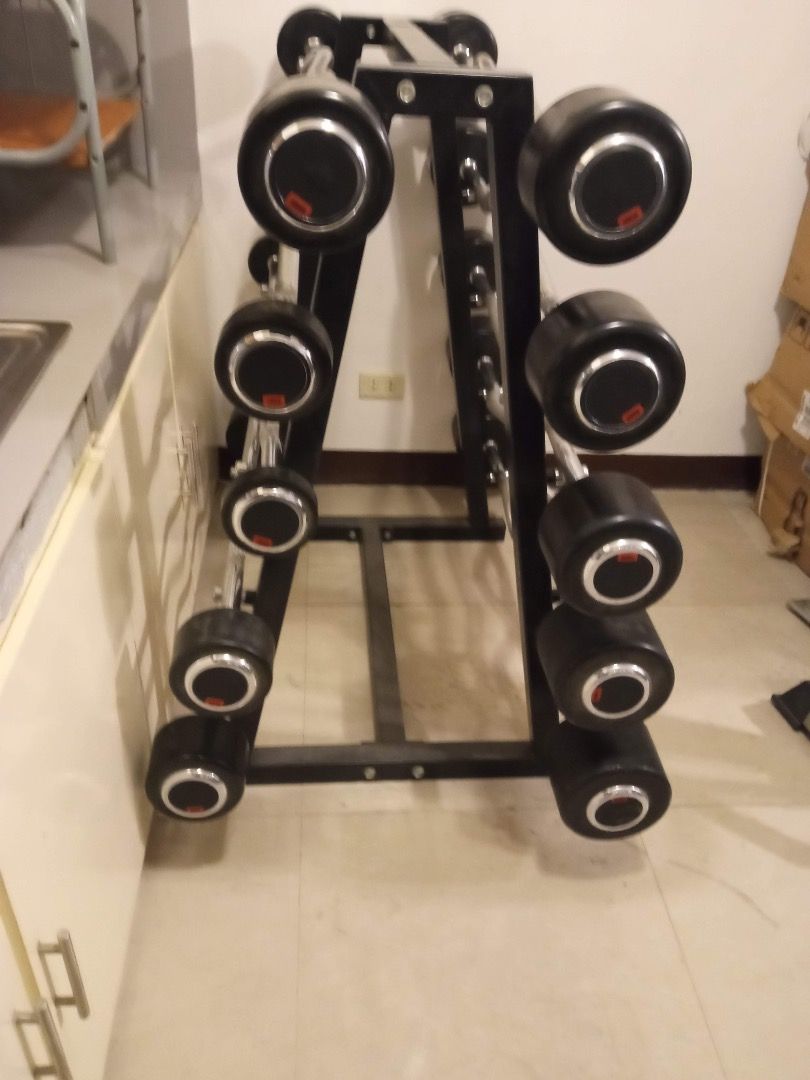 Barbell Set with Rack (Category: Weights & Dumbbells) located in Manila. Submitted by el_valor (Listing ID 1445192882, Image 3). Description: - Complete Barbell Set with a sturdy Rack - Ideal for home gym and personal training - Rack provides organized and accessible storage for barbells - Durable construction for long-lasting use - Suitable for various strength training exercises - Designed for efficient workout routines - 10,15,20, 25 ( 2 pcs) 