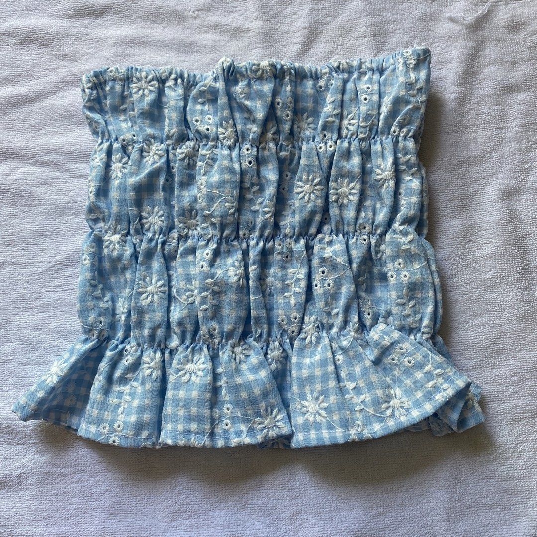 Blue Eyelet Top and Pants Set (Category: Sets or Coordinates) located in Taguig. Submitted by floatingpoints (Listing ID 1445139639, Image 3). Description: only used twice :) RFS: decluttering ! loc: taguig mod: lalamove/j&t mop: gcash.