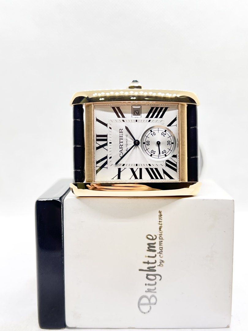 Brand New Cartier Tank MC W5330001 Silver Dial Automatic Rose Gold Casing Leather ( NOS, May 22 ) (Category: Watches) located in Singapore. Submitted by brightime (Listing ID 1445165936, Image 2). Description: Brand New Cartier Tank MC W5330001 Silver Dial Automatic Rose Gold Casing Leather ** Brand New ** ** New Old Stock ** Model : W5330001 Also known as : Tank MC Case size : 44mm X 34.3mm Dial : Silver Opaline Dial With Black Roman Numerals In