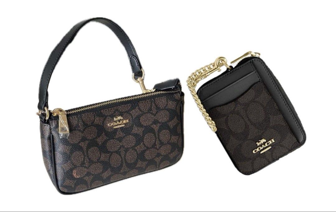 Coach Nolita Bag & Card Holder Set (Category: Luxury Bags & Wallets) located in Manila. Submitted by shailongbao (Listing ID 1445210013, Image 1). Description: 1.8k Set (bag & wallet) - VIETNAM PREMIUM QUALITY Coach NOLITA and matching WRISTLET. 2nd photo shows the actual item from the IG shop where I got it. Rfs: Supposed to be a matching bestie gift :) PM for more details..