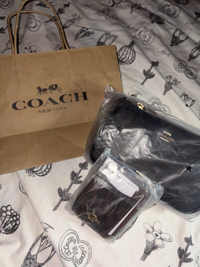 Coach Nolita Bag & Card Holder Set (Category: Luxury Bags & Wallets) located in Manila. Submitted by shailongbao (Listing ID 1445210013, Image 3). Description: 1.8k Set (bag & wallet) - VIETNAM PREMIUM QUALITY Coach NOLITA and matching WRISTLET. 2nd photo shows the actual item from the IG shop where I got it. Rfs: Supposed to be a matching bestie gift :) PM for more details..
