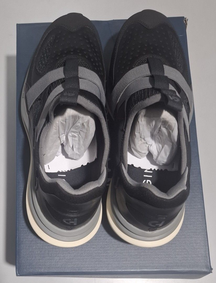 Cole Haan OG Quadstar Monk Sneakers (Category: Sneakers) located in Makati City. Submitted by decluttermp (Listing ID 1445220427, Image 3). Description: Size: US10 Color: Black In very good condition 9.5/10 Used with care No heel drags With original box Selling for only Php 5,900 Original price: Php 12,995.