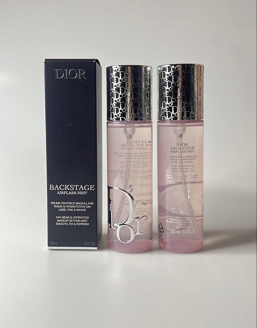 Dior Backstage Airflash Mist Setting Spray (Category: Makeup) located in Bulacan. Submitted by shopwithme_23 (Listing ID 1445134769, Image 1). Description: 💯authentic (money back guaranteed if proven fake) ✅with box ✅100 ml Gives a gorgeous glowy finish. Good as primer, setting spray, and hydrating mist!❤️.