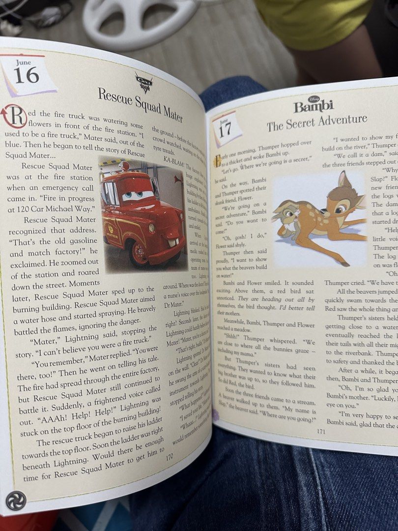 Disney 365 Stories for Boys (Category: Children's Books) located in Manila. Submitted by acebun22 (Listing ID 1445160677, Image 2). Description: ✨ A wonderful storybook for young readers! This hardcover book contains 365 Disney stories—one story for every day of the year. Features beloved Disney characters from Cars, Toy Story, Finding Nemo, The Lion King, The Jungle Book, and more. 📖 Condition: * Preloved and well-loved * Pages are intact and r