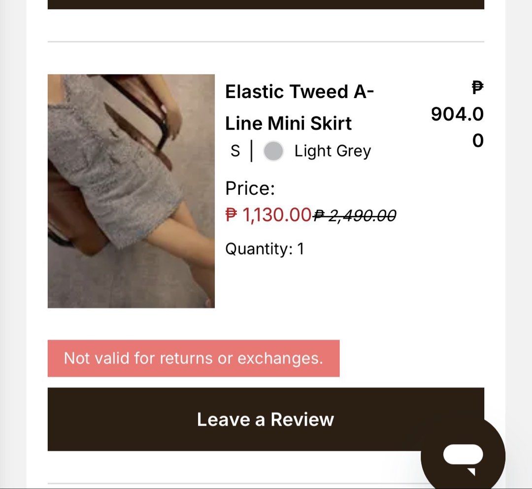 Elastic Tweed A-Line Mini Skirt Light Grey (Category: Skirts) located in Antipolo. Submitted by mitchbv (Listing ID 1445191881, Image 2). Description: - Light grey tweed mini skirt - A-line cut with elastic waistband - Frayed hem and pocket details - Fully lined - Perfect for dressing up or down Rfs: wrong size. From 1,130 to 1k nalang. 💯 authentic from Love Bonito.