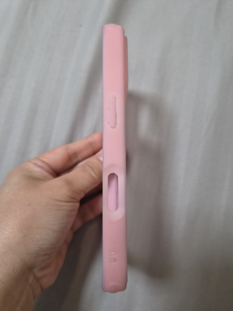 ESR Pink Iphone 16 Pro case (Category: Cases & Sleeves) located in Caloocan City. Submitted by hotstuffcollections (Listing ID 1445119045, Image 3). Description: - Brand: ESR - Model: iPhone 16 Pro case - Color: Pink - Design: Frosted back with integrated ring holder - Condition: Excellent, like new.