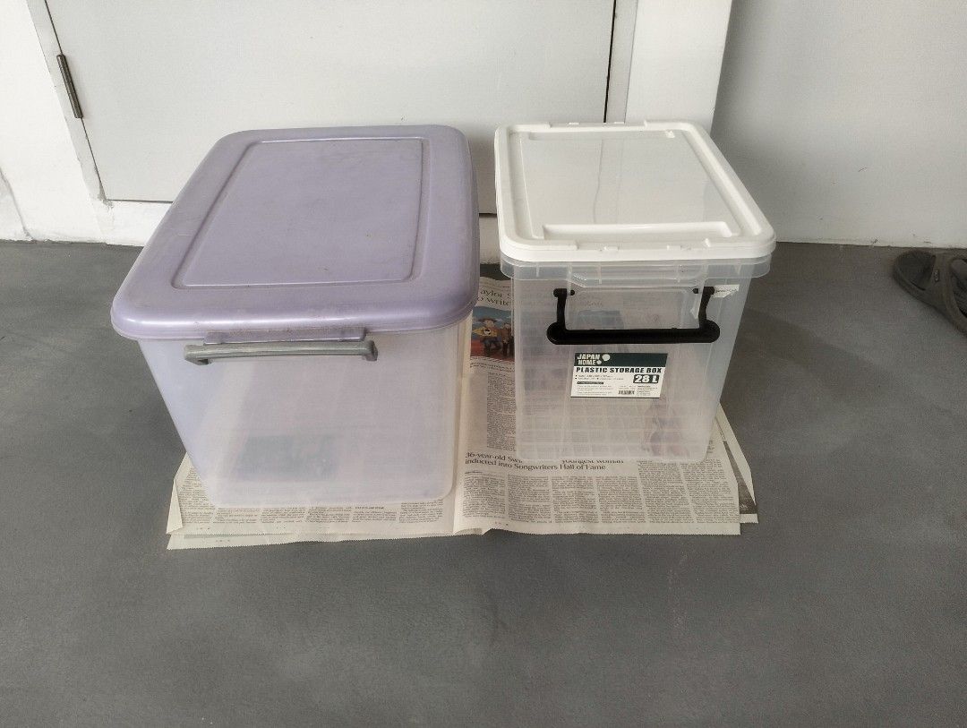 Free 2 plastic storage boxes.. Jurong West St 93488186648147404800