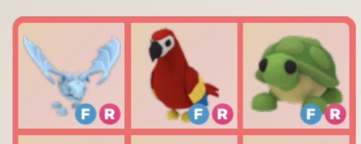 FROST DRAGON+PARROT+TURTLE BUNDLE (Category: In-Game Products) located in Singapore. Submitted by glxeryna (Listing ID 1445106921, Image 1). Description: WTS A BUNDLE OF 3 TGT..