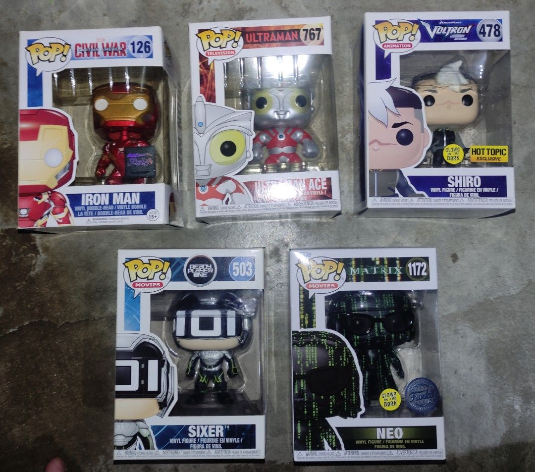 Funko Pop Lot Sale / Per Piece (Category: Designer & Blind Box Toys) located in Quezon City. Submitted by cactusdude (Listing ID 1445147412, Image 3). Description: Funko Pop: Ichigo (1087) - 500 Illumi Zoldyck (1097) - 500 Riza Hawkeye (1177) - 350 Yami Bakura (1061) - 400 SSGSS Goku Kamehameha (563) - 500 8-9/10 Naruto Hokage (724) BIB - 375 Winnie The Pooh (252) - 650 ❌ SOLD ❌ Piglet (253) - 650 Eeyore (254) - 650 Roo (255) - 650 Heffalump (256