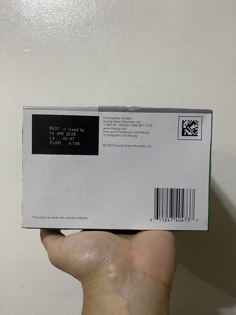 Keurig pods (Category: Beverages) located in Manila. Submitted by cjraquion (Listing ID 1445099724, Image 3). Description: *Open for trade to Nespresso Capsules* Compatible with Keurig brewers Green Mountain Coffee Roasters Keurig Genuine K-cup Pods Php 2,500 3box (negotiable) French Vanilla 10pc - March 21, 2028 Brown Sugar Crumble 10pc - April 16, 2028 Wild Mountain Blueberry 10pc - January 1, 2028 Rfs: Not compatible with my existing coffee Ma