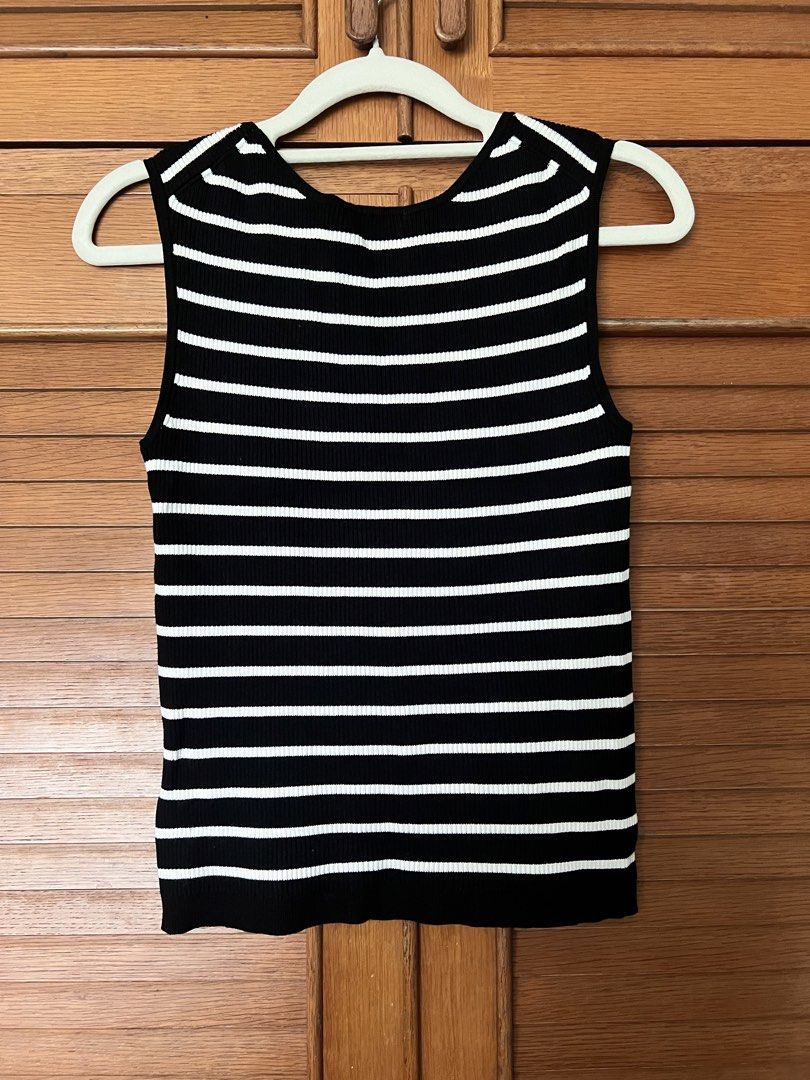 GU Striped Ribbed Tank Top Size S (Category: Sleeveless) located in Manila. Submitted by cheddarph (Listing ID 1445151140, Image 3). Description: .