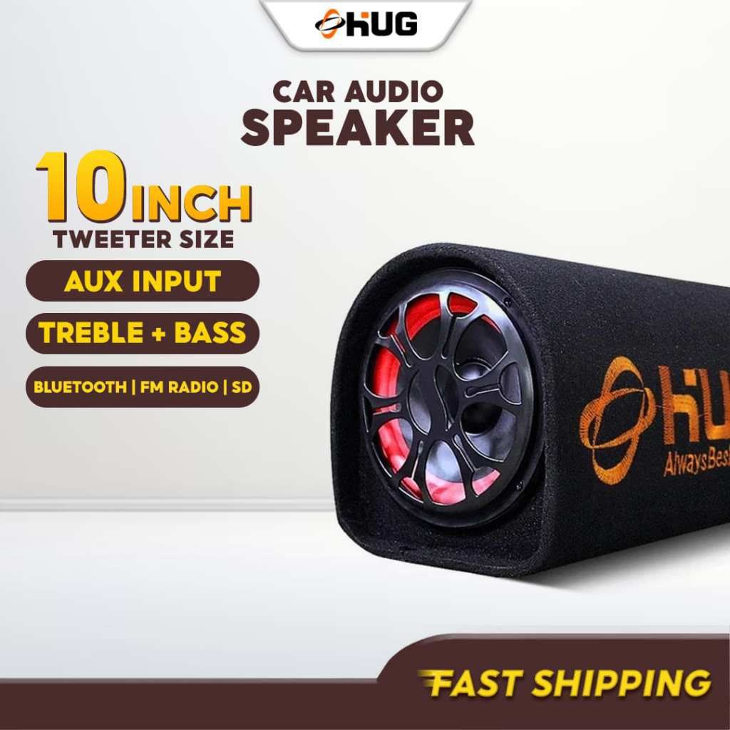Hug advanced car subwoofer SP10 (Category: Soundbars, Speakers & Amplifiers) located in Manila. Submitted by pia-declutters (Listing ID 1445234860, Image 2). Description: Lightly used, functioning well. Rfs: not using.