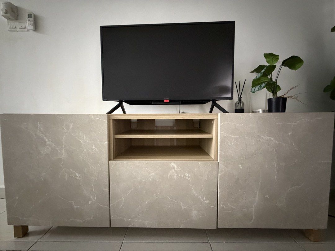 Ikea BESTA TV Cabinet (Category: TV Consoles) located in Kuala Lumpur. Submitted by nuraisyahshukri16-67788 (Listing ID 1445234534, Image 2). Description: Still new. Just use for 1 year.