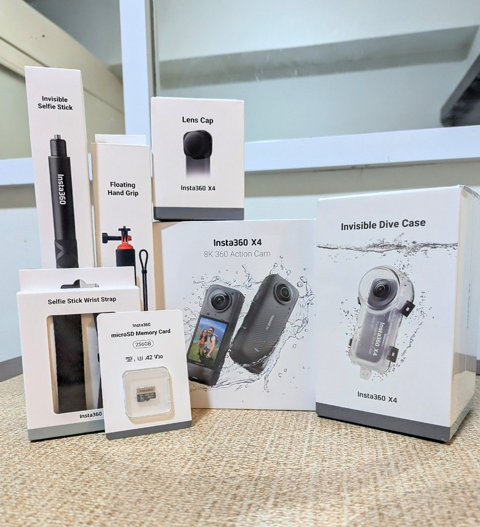 Insta360 X4 Invisible Dive Bundle Bnew Sealed (Category: Video Cameras) located in Angeles City. Submitted by pasabuyfromus (Listing ID 1445191297, Image 2). Description: Rush Fix Price Php24,990 Mall SRP Php35,000 All Bnew Sealed: Insta360 X4 Dive Case Lens cap 256gb SD Card Wrist Strap Floating Hand Grip Invisible Selfie Stick 🏦 Cash or Bank Transfer accepted. Credit card payments accepted via Paypal personal transfers linked to your credit ca