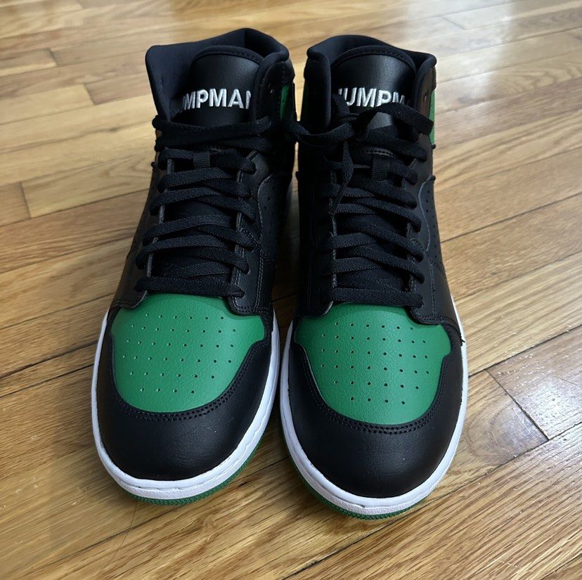 Jordan Access Black Aloe Verde! (Category: Sneakers) located in Subic. Submitted by studiogarments (Listing ID 1445128442, Image 3). Description: Jordan Access Black Aloe Verde Size: 11 on tag but fit to 10.5 -Twice ussed - High-top silhouette - Iconic Jumpman logo - Pristine Condition -Legit / Authentic! -No more box -Bought at 6k Plus from Nike store -RFS: Declutter ₱ 3,500 + Shipping Fee! Negotiable for sure buyer. PLEASE READ CAREFULLY! CLICK