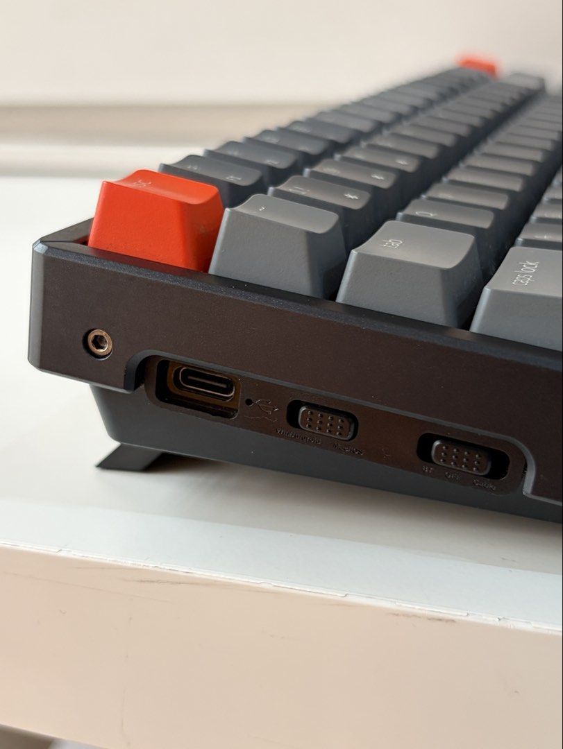 Keychron K2 Version 2 Keyboard (Category: Computer Keyboard) located in Makati City. Submitted by benigls (Listing ID 1445180839, Image 2). Description: - Keychron K2 V2 with Wooden Wrist Rest - Issue: I miss placed the original USB cord, but I’ll provide a generic USB C to C cord - Brown Keys - No original box included .