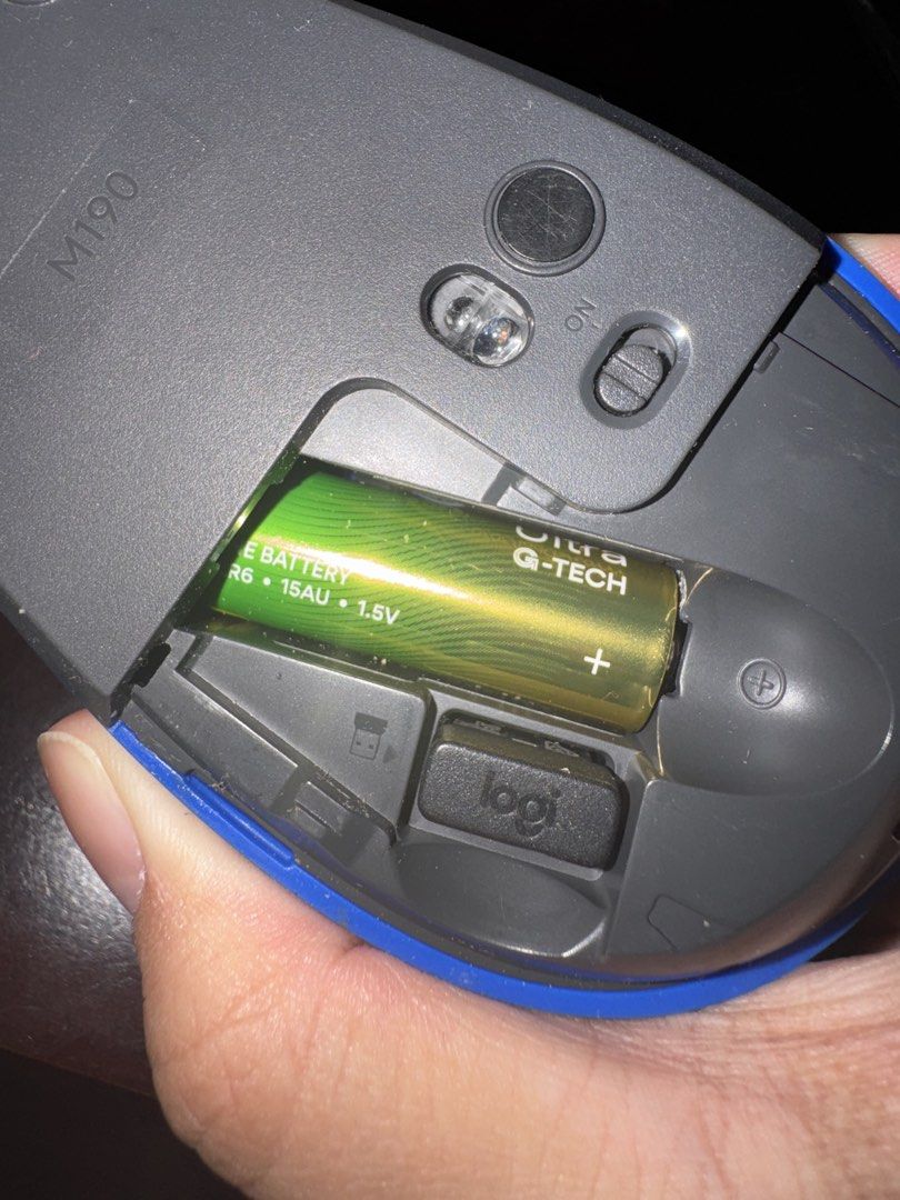 Logitech Wireless Mouse Blue and Grey M190488736793024931842