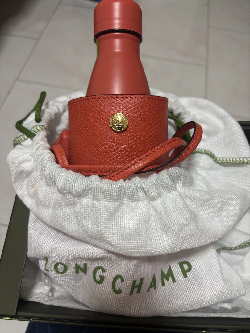 Longchamp Thermal Bottle with Leather Holder488573423762155520