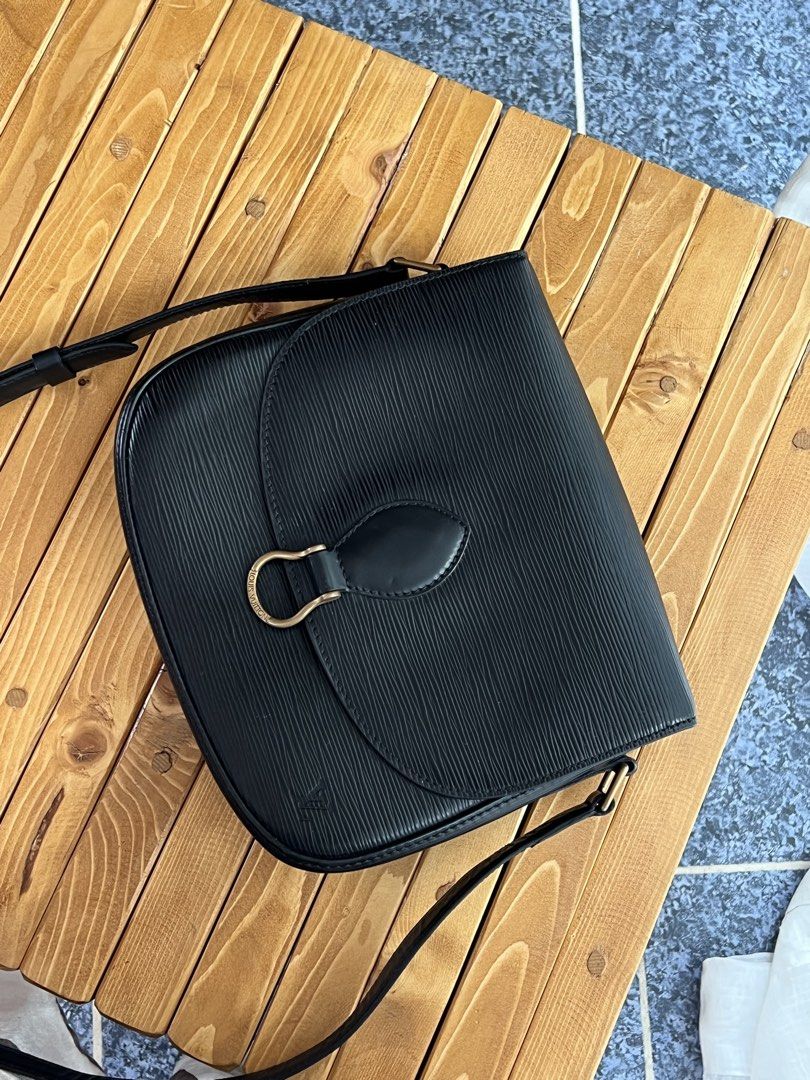 Louis Vuitton Epi Leather Black Shoulder Bag (Category: Luxury Bags & Wallets) located in Bulacan. Submitted by gcdeclutters_malolosbulacan (Listing ID 1445090564, Image 1). Description: 🖤 Louis Vuitton Saint Cloud Epi sale originally 24,000 Classic vintage LV in Epi leather. ✔️ Authentic ✔️ Comes with Entrupy Certificate of Authenticity ✔️ Freshly restored 💰 ₱24,000 Mine via DM. SF excluded. Sold = Deleted | Posted = Available. - Classic black